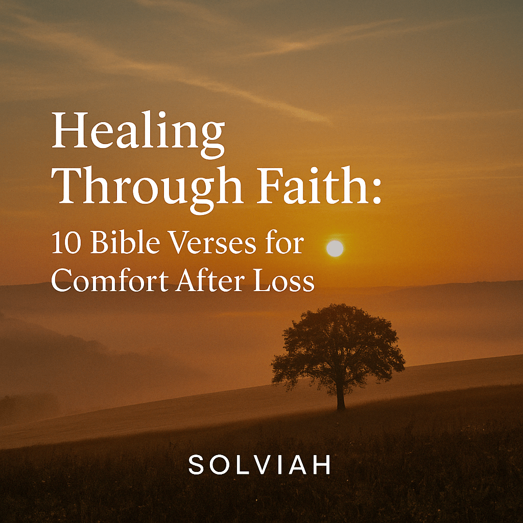 Healing Through Faith: 10 Bible Verses for Comfort After&nbsp;Loss