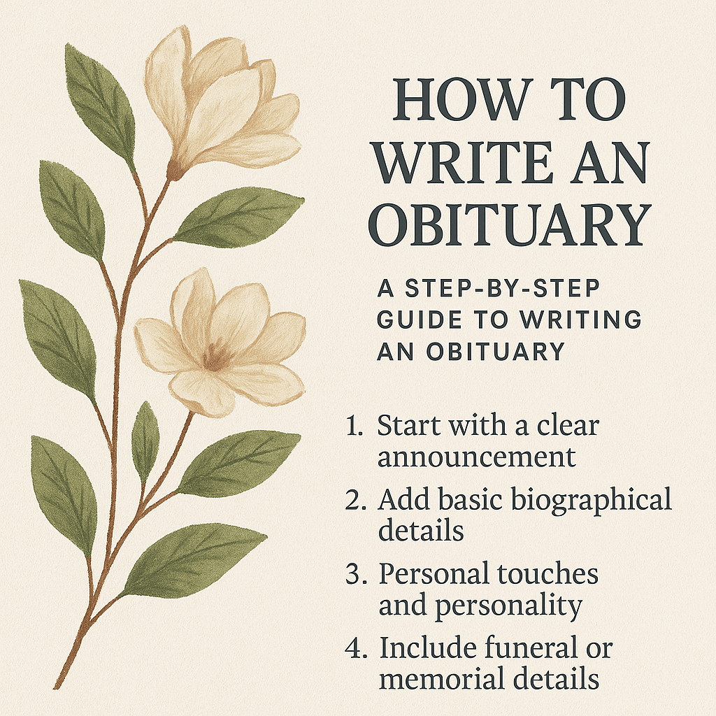 What to Do When Someone Dies: A Step-by-Step Guide to Writing an Obituary