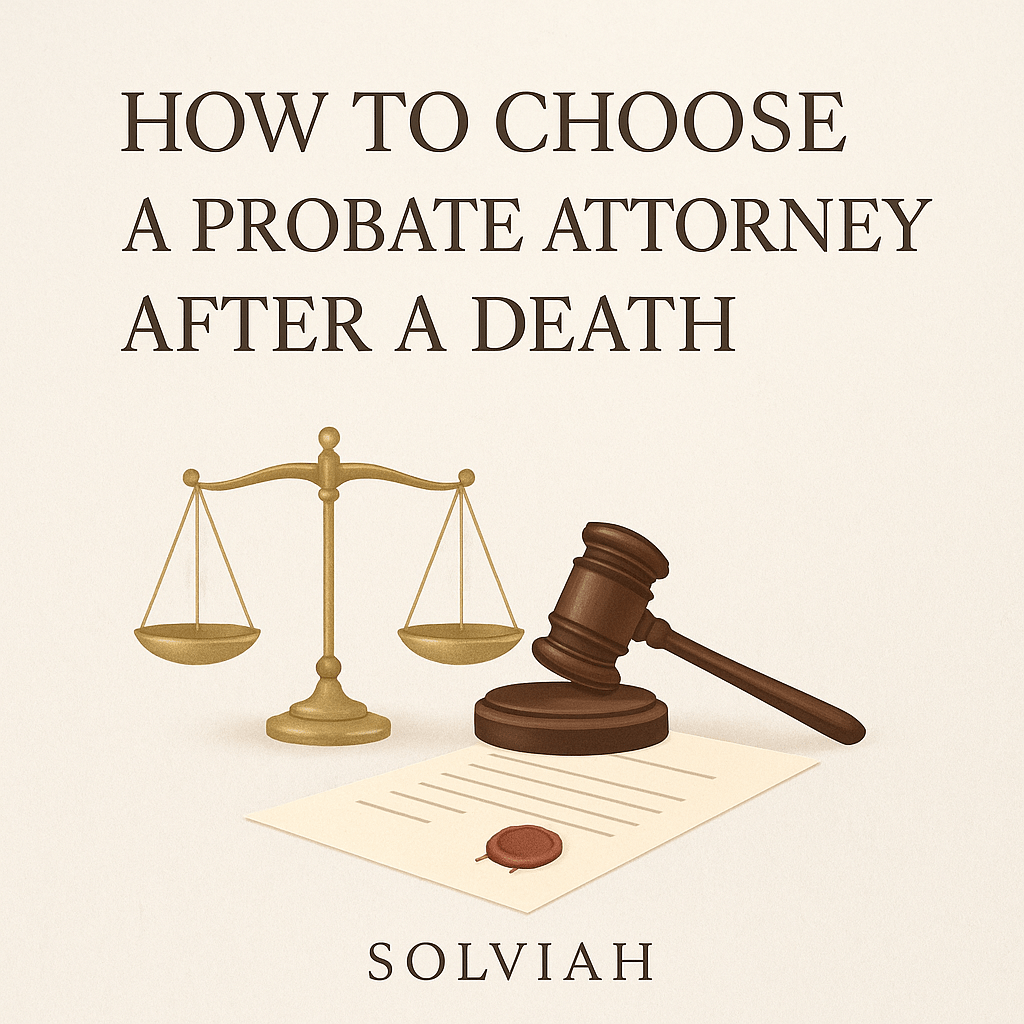 How to Choose a Probate Attorney After a Death: Red Flags, Fees & What to&nbsp;Ask