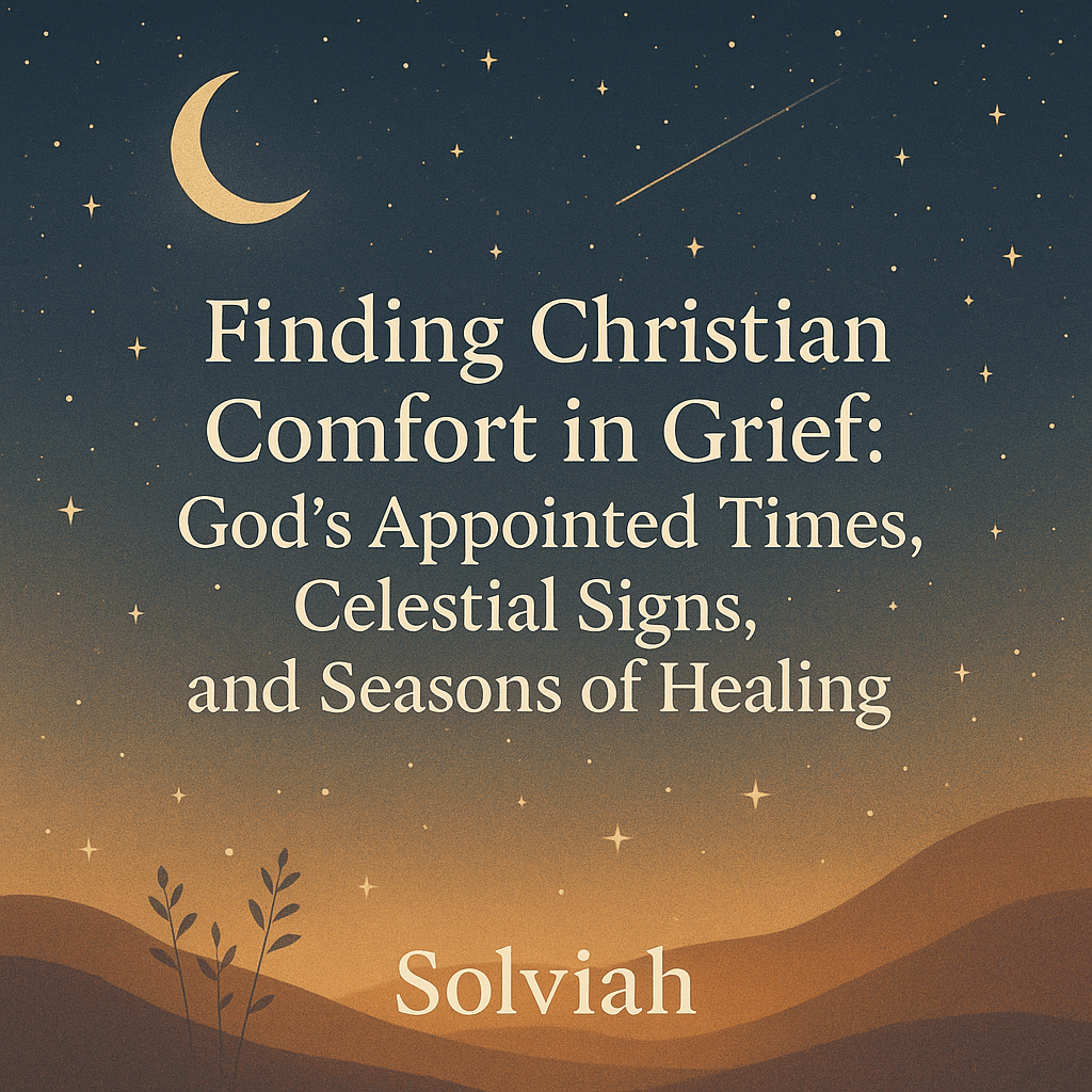 Finding Christian Comfort in Grief: God’s Appointed Times, Celestial Signs, and Seasons of&nbsp;Healing